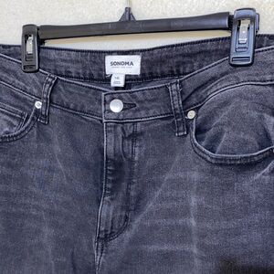 Sonoma Black Washed High-Rise Jeans 14L